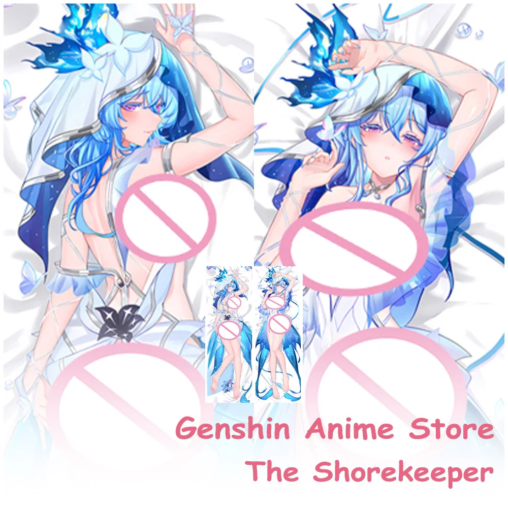Spiel Wuthering Waves The Shorekeeper Körper Dakimakura Abdeckung Cosplay Requisiten Doppelseitig Bedruckte Anime Otaku Kissen Kissenbezüge