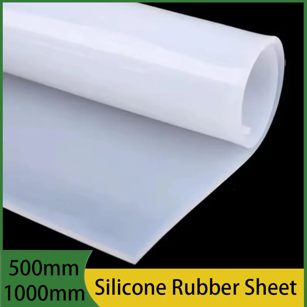 1Pcs White Silicone Film With Thickness 0.5mm-5mm Lndustrial Equipment Sealing And Shock-Absorbing Silicone Film Can Be Cut