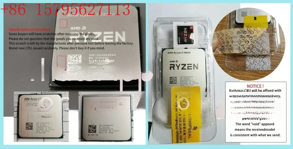 جديد AMD Ryzen 7 5700X3D R7 5700X3D 3.0 جيجا هرتز 8-Core 16-Thread معالج وحدة المعالجة المركزية 7NM L3 = 96M 100-000001503 المقبس AM4 لا مروحة #5