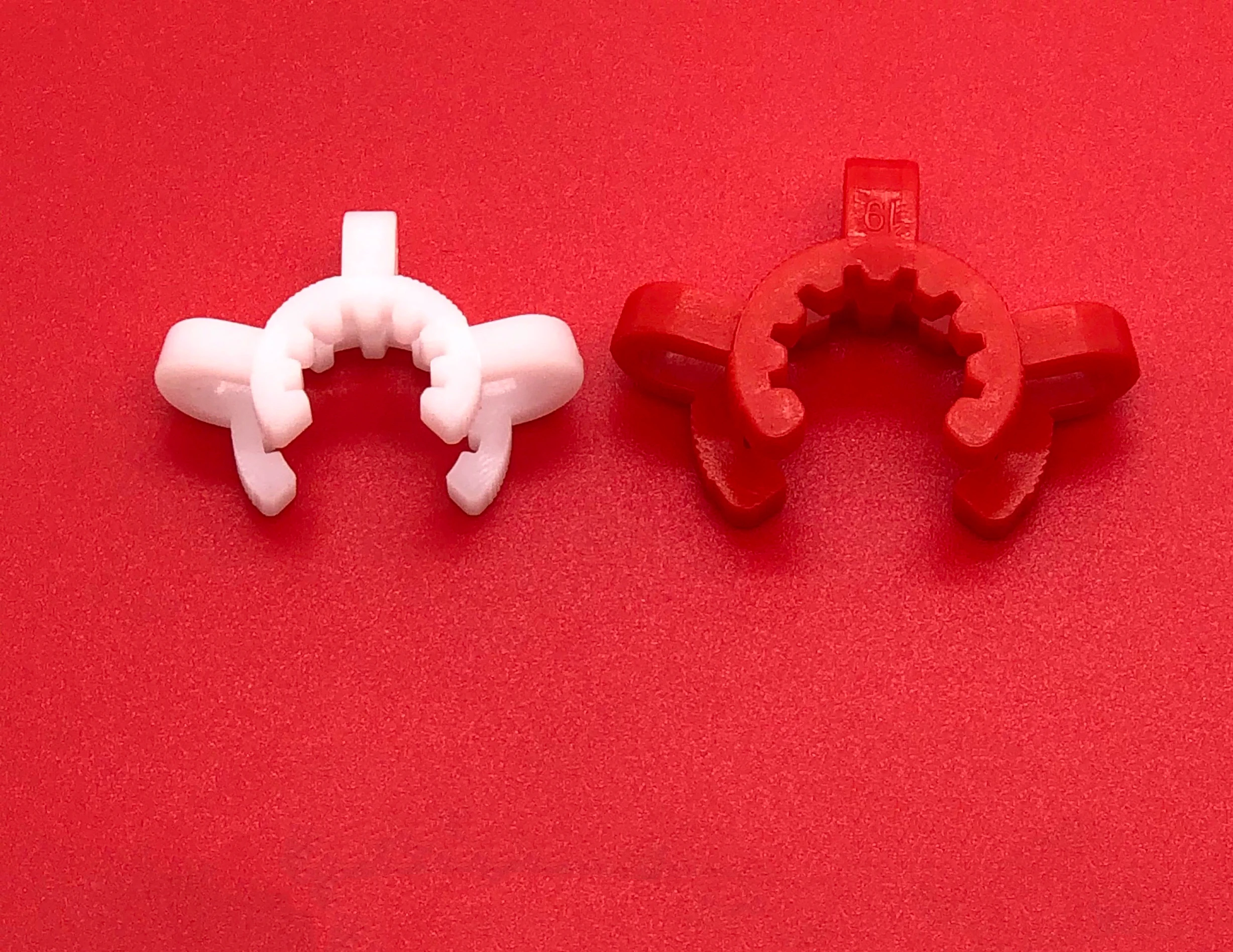 10 قطعة/الوحدة البلاستيك طحن الفم المشبك ، مخروطي زجاجة واجهة المشبك ، البلاستيك المشبك التسمية الفم زجاجة المشبك #3