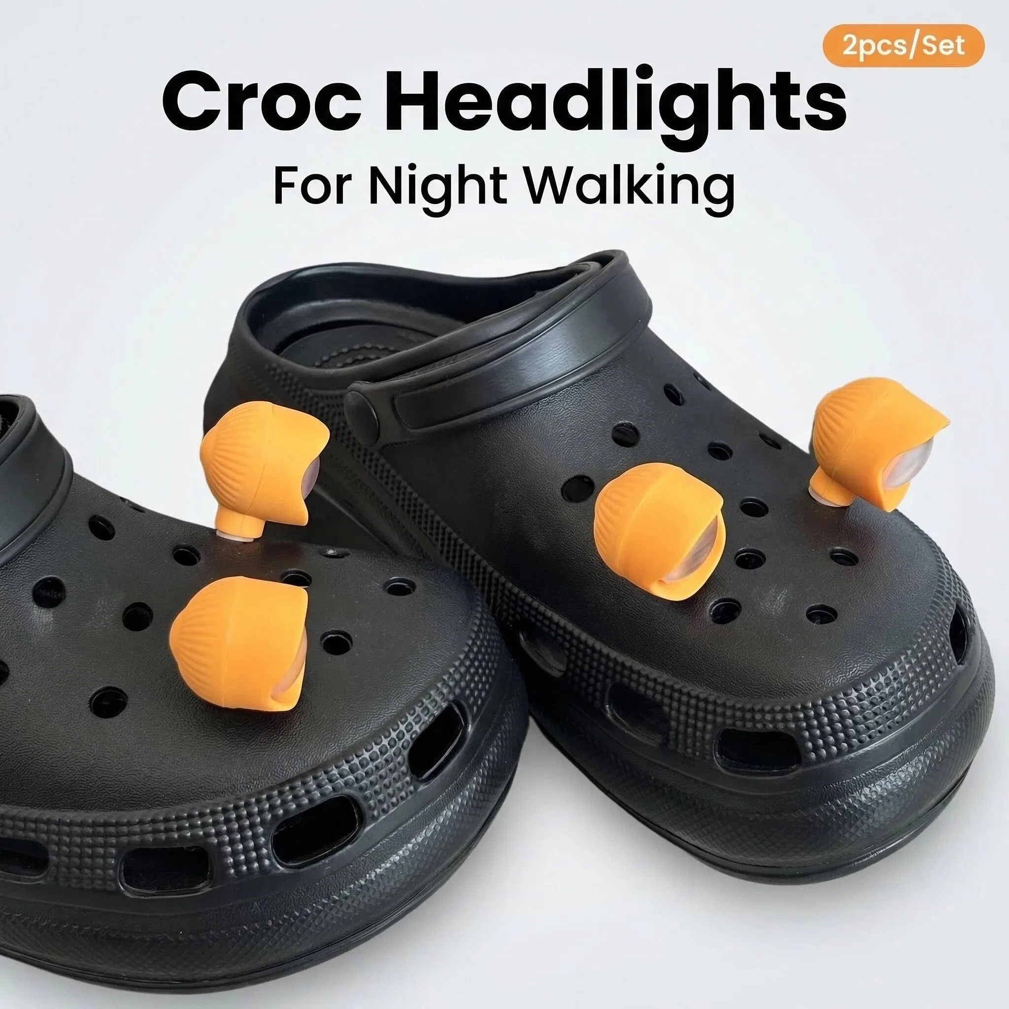 

8Pcs LED Light Shoe Charms, DIY Clog Sandal Buckle Accessories for Kids Gifts,3 Lighting Modes