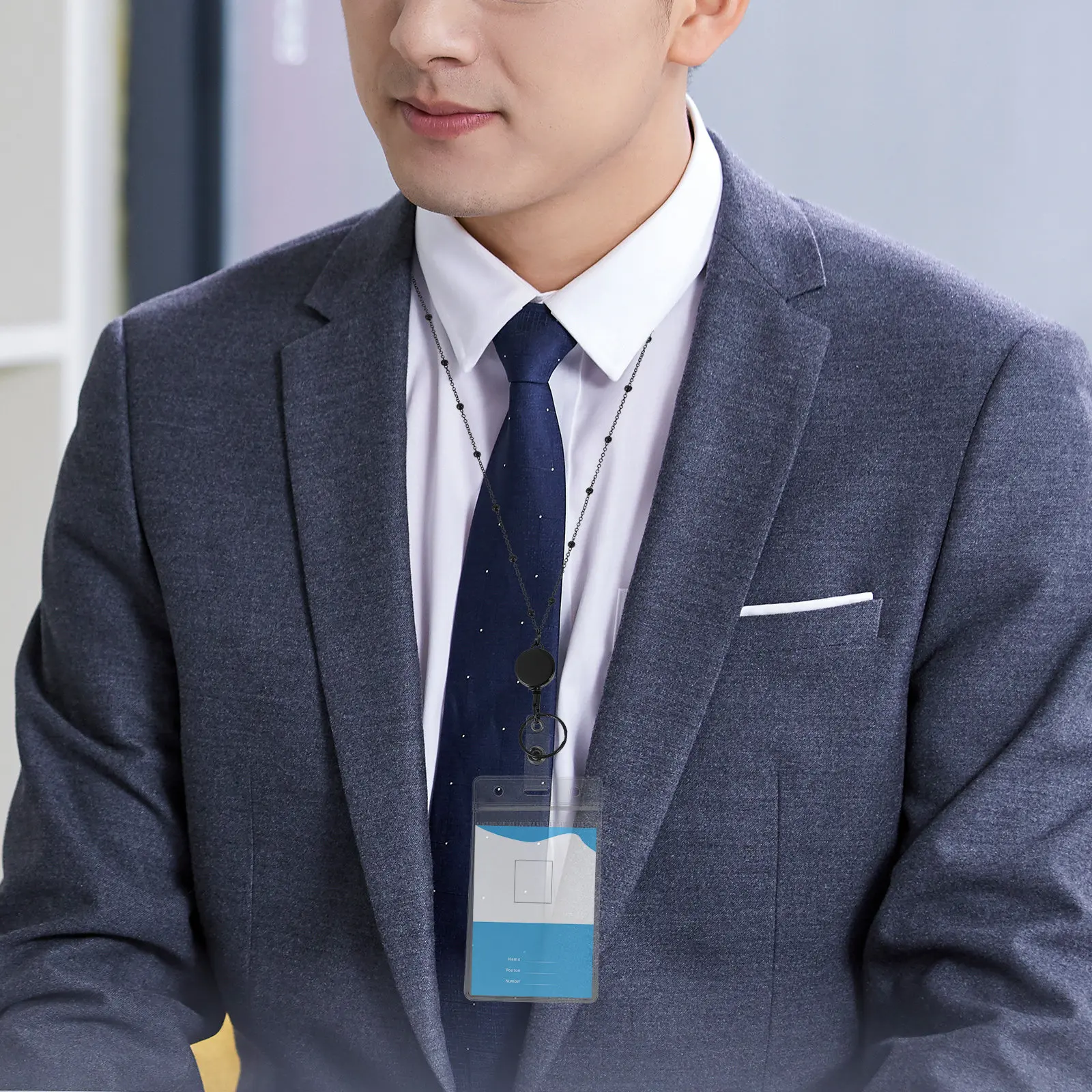 

1 комплект шнурков для удостоверений личности, идеально подходящий для переноски предметов, предотвращает потерю или повреждение, идеально подходит для путешествий, кемпинга, походов, занятий спортом.