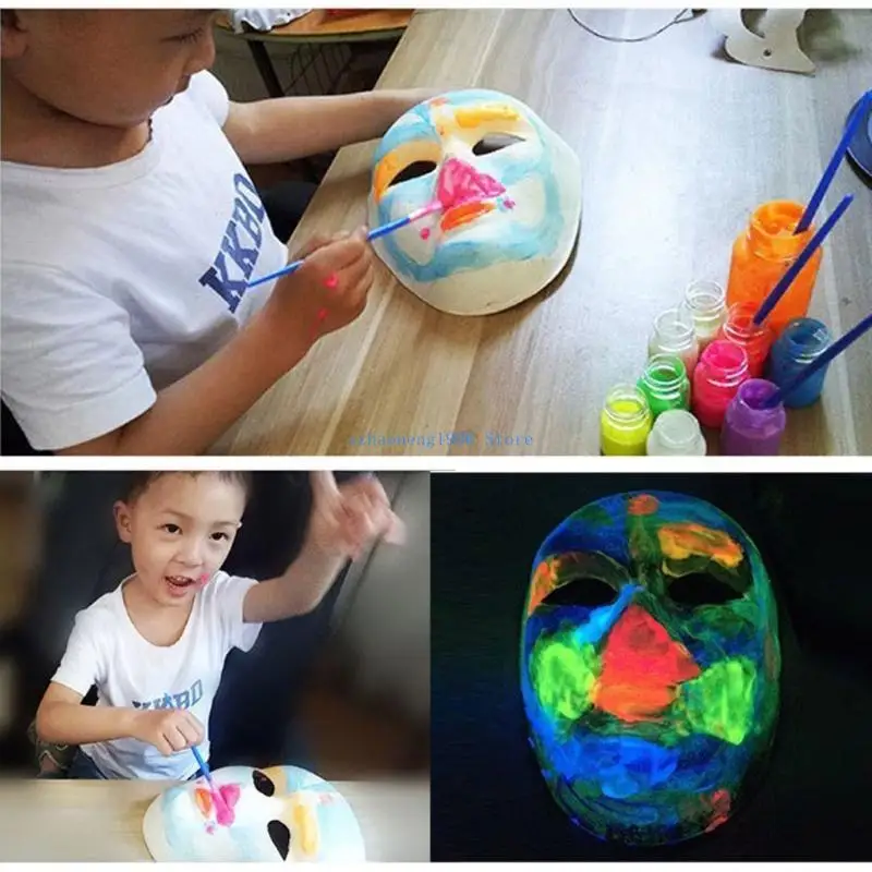 

85LF 3 цвета, супер яркий светящийся пигмент из эпоксидной смолы, светящийся в темноте краситель для боди-арта, УФ-краска для