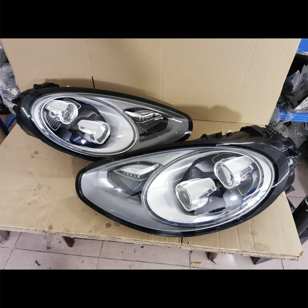 Car front bumper front lamp headlight assembly For 14-15 Porsche Paramera low upgrade high GT3 turn signal DRL Driving headlamp