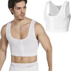 Gynecomastia Compression Shapewear Chest Binder Vest Slimming Chest Body Shaper Hide Boobs Control Corset Tops for Post Surgery