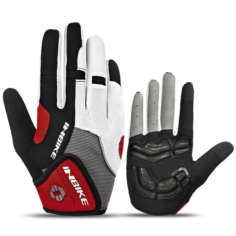 

Cycling Gloves Full Finger Breathable Touch Screen Long Finger Anti-slip Thickened Palm Pad Bicycle Spring and Autumn