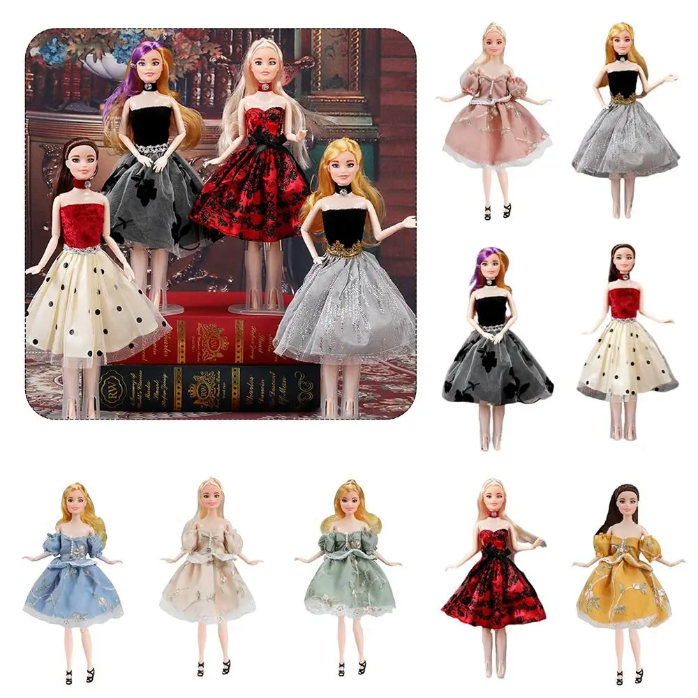 Fashion Party Elegant Clothes Garden Style Princess Mesh Dresses Suit for 30cm /for 1/6 BJD Dolls/for 11.5" Dolls