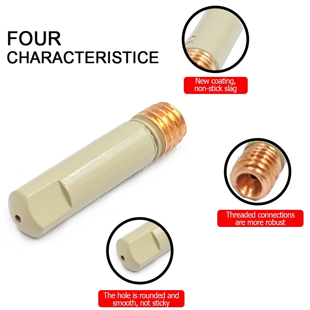 MB-15Ak 14Ak Mig طلاء حماية 0.8/1.0/1.2 مللي متر الاتصال تلميح فوهة السيراميك غير عصا لحام الخبث ملحقات لحام الأوروبي