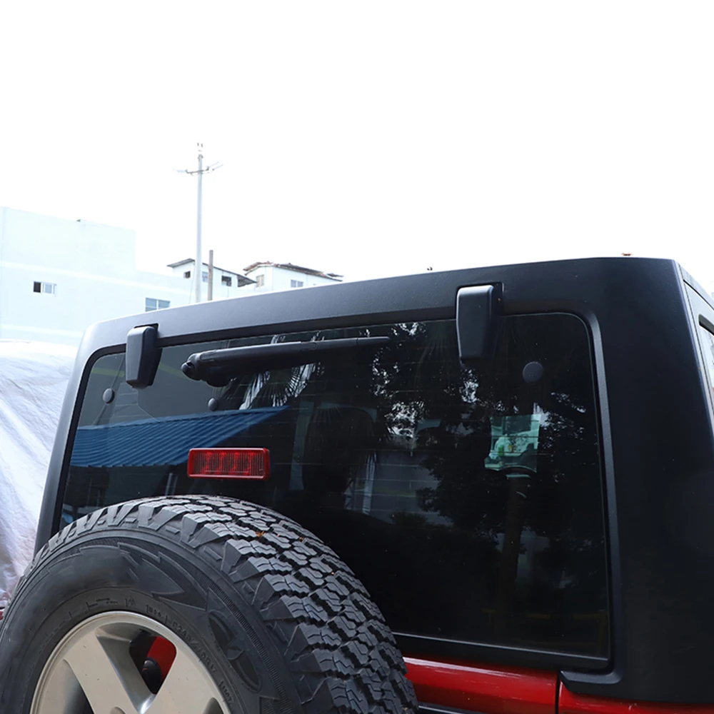 Carro Tailgate Vidro Dobradiça Decoração, Kit de Capa para Jeep Wrangler JK 2007, 2008, 2009, 2010, 2011, 2012-2016, 2017, Exterior Acessórios