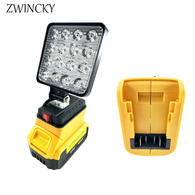 4 In Portable LED Work Light For Dewalt 18V 20V Lithium Battery Outdoor Lighting Work Lamp Camping Lighting Flashlight Emergency