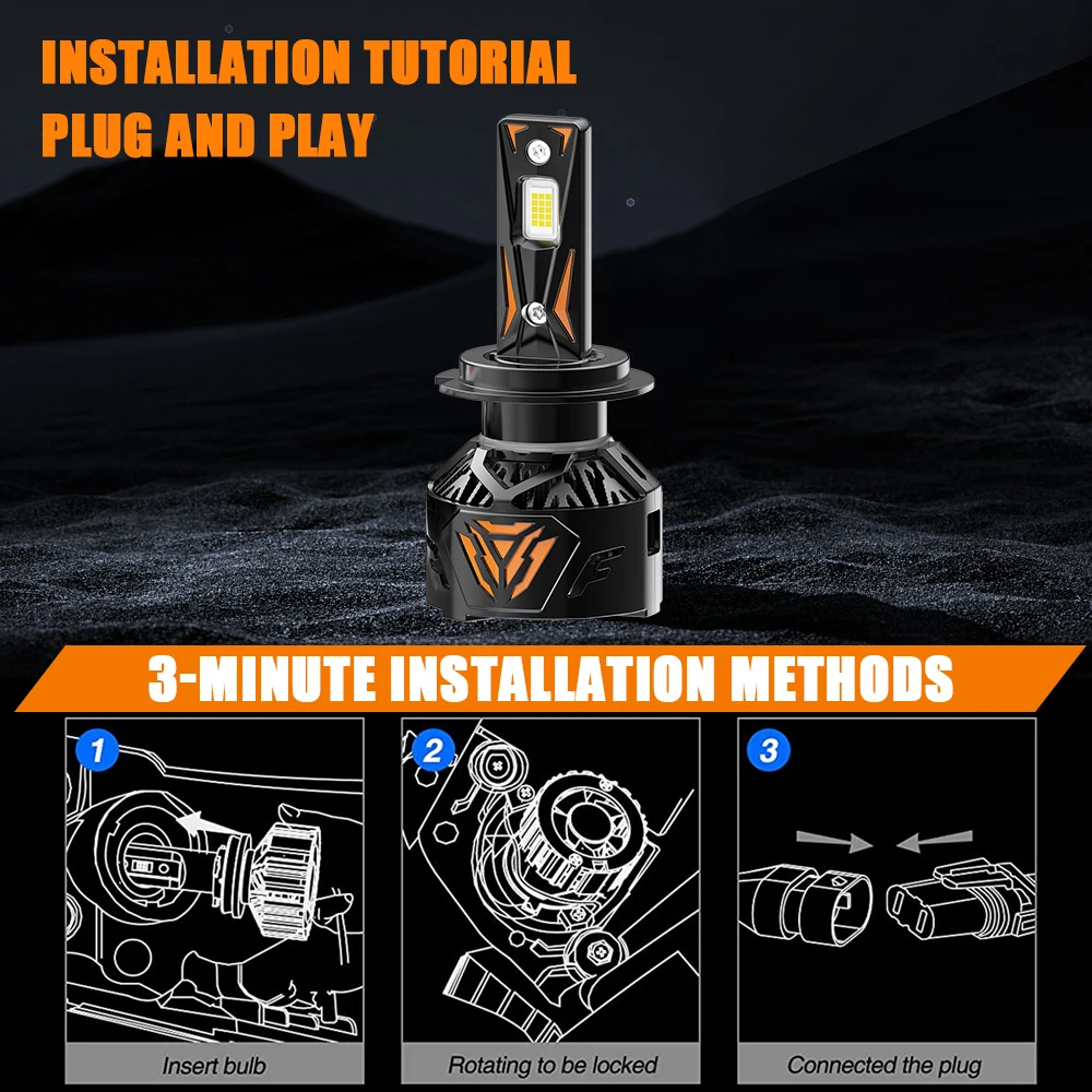H7 H4 H11 LED المصباح Canbus 3000000LM 3000W عالية الطاقة مصابيح السيارات 9005 HB3 9006 HB4 H1 H3 880 توربو الضباب سيارة ضوء 30 LED الخرز #5