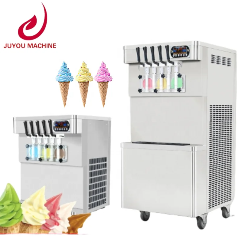

Different Flavor Stainless Steel Frozen Yogurt Machine Commercial Using Ice Machine Price Soft Serve Ice Cream Machine