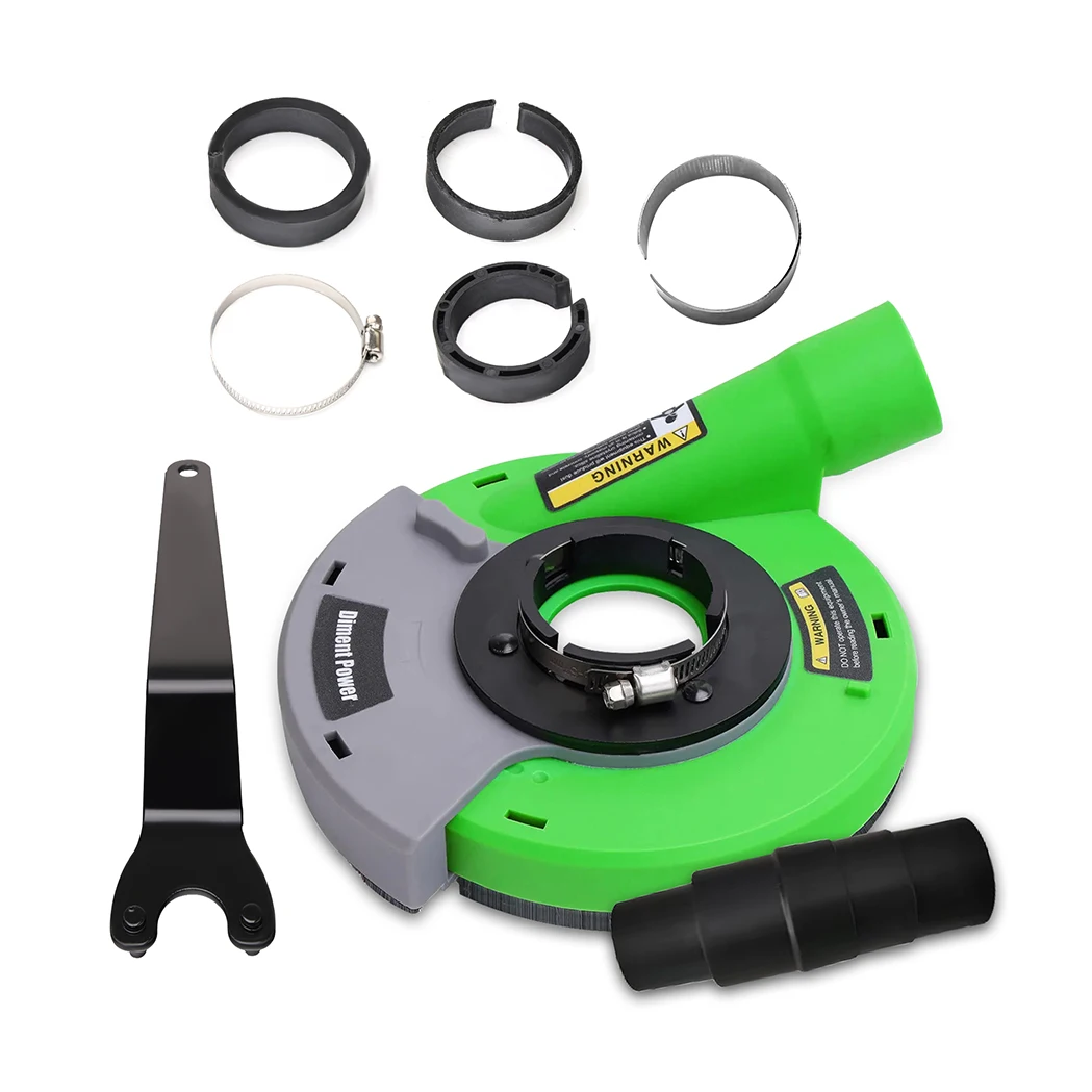 

HERZO -180mm, cubierta antipolvo, herramientas para molienda de superficies secas, Kit de cubierta de recolección de polvo