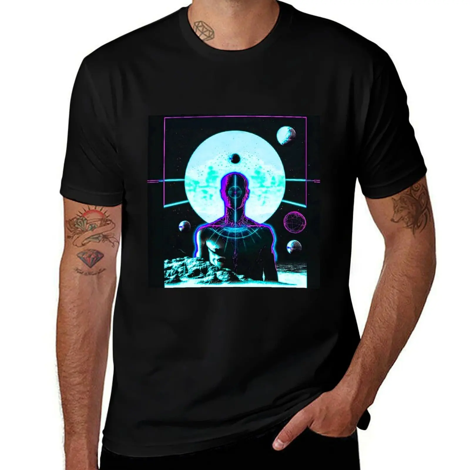 LOFI SCIFI T-Shirt tops custom shirt vintage anime shirt mens graphic t-shirts anime