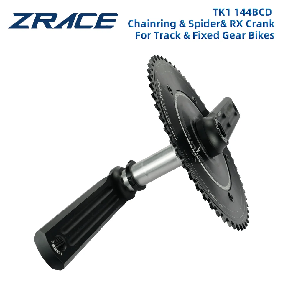 ZRACE RX Track Bikes / Fixed Gear Chainset Crankset, BCD144, 46T
