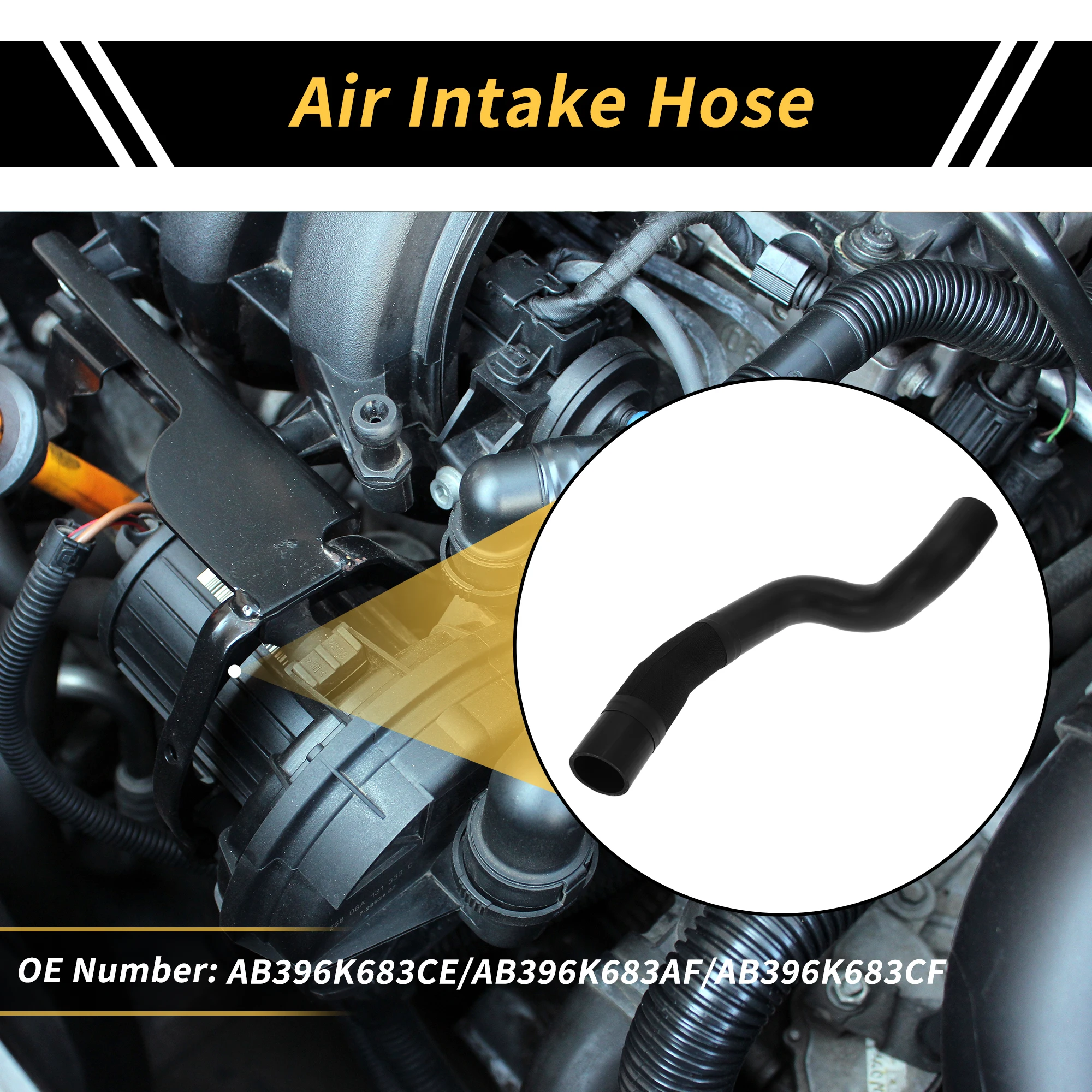 

UXCELL 1 шт. автомобильный впускной шланг для Ford Ranger 2015-2024 No AB396K683CE/AB396K683AF