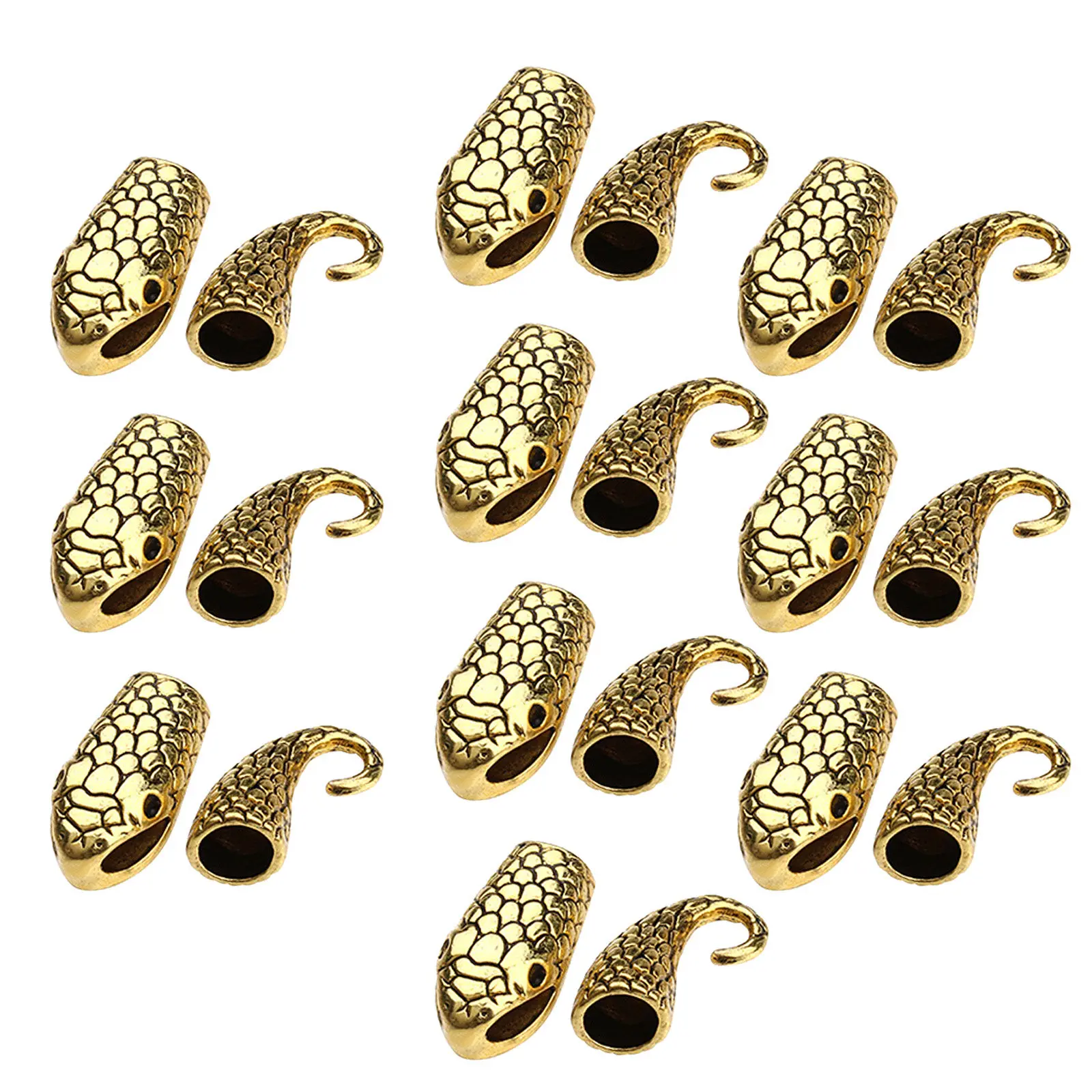 

10Pairs Snake Toggle Clasp Alloy Jewelry Findings Bracelet Clasps Necklace Closures DIY Craft Supplies Smooth Sturdy Elegant