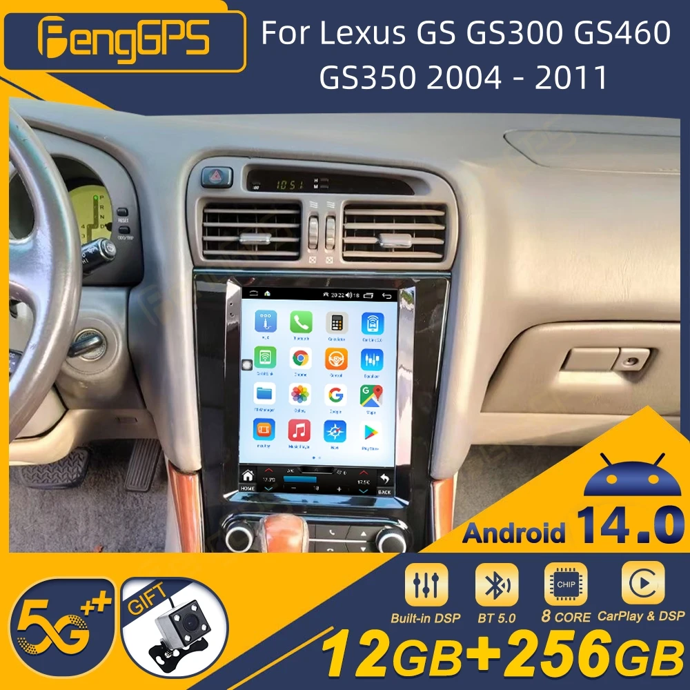 For Lexus GS GS300 GS460 GS350 2004 - 2011 Android Car Radio Wireless Carplay Stereo Receiver Autoradio Multimedia Player GPS