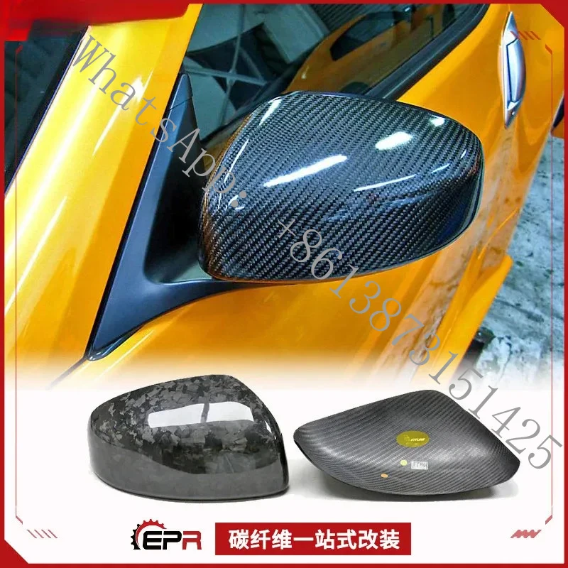 Suitable 370Z Z34 2026 Carbon Fiber Forged Pattern Rearview Mirror Covers - Premium