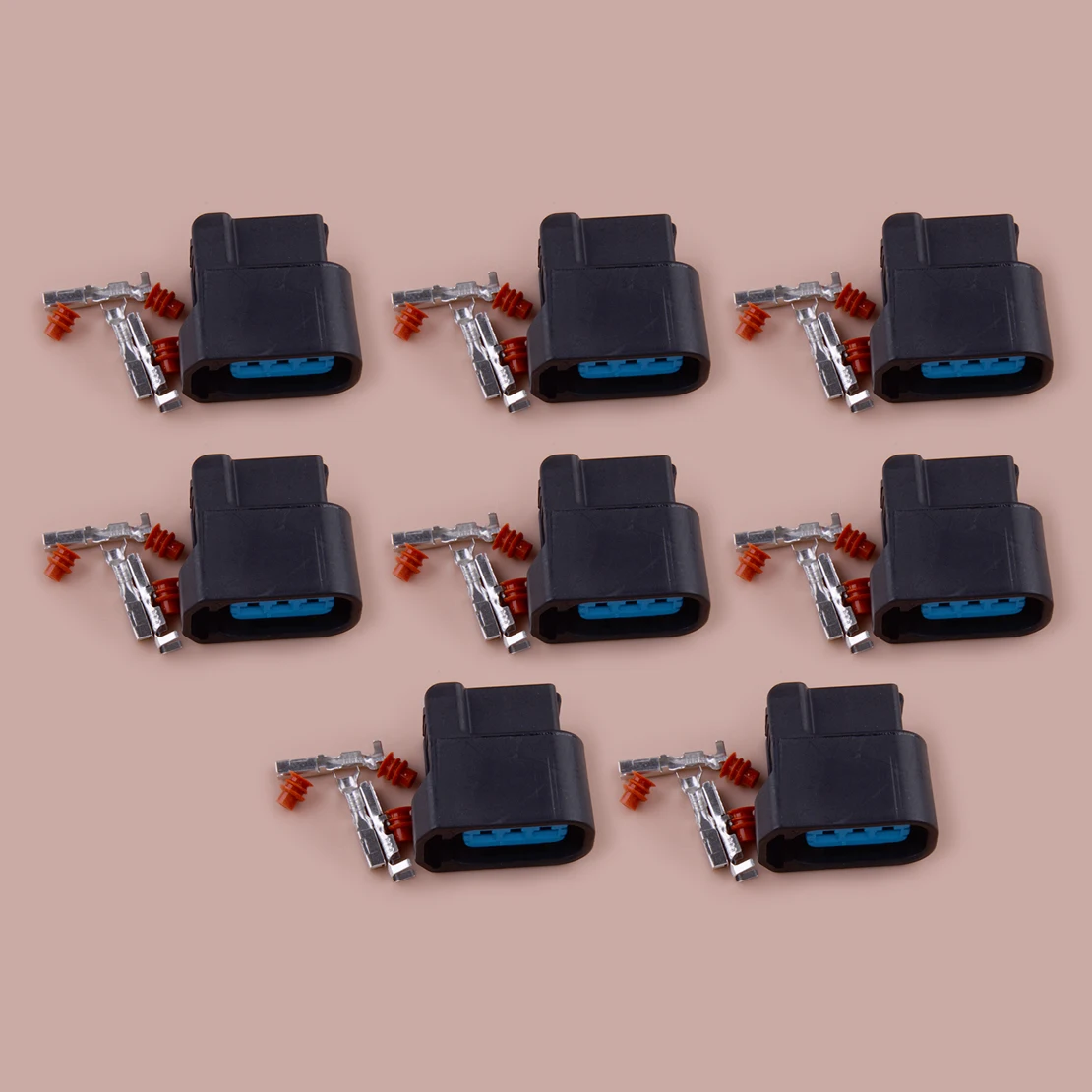 8 Sets Ignition Coil Pack Connector Plug Housing Terminal Clip TRC-7035a-2.0-21k Fit for Honda K-Series K20 K24 New