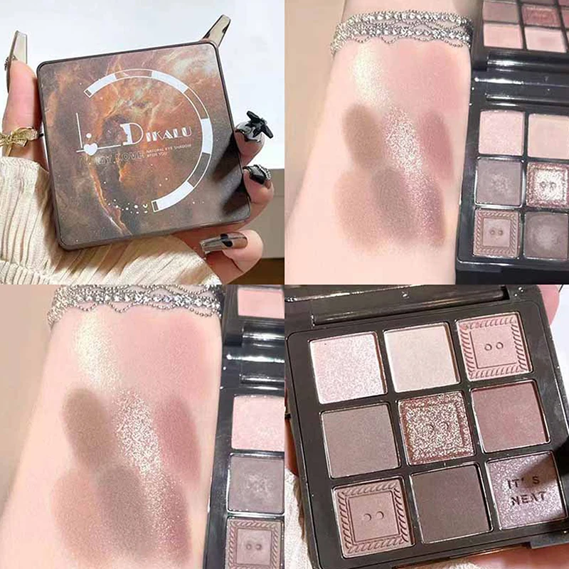 

Палетка теней для век DIKALU, 1 шт., с эффектом цемента, с блестками, перламутровым и шиммерным оттенками, для контуринга, в корейском стиле, для модного макияжа глаз
