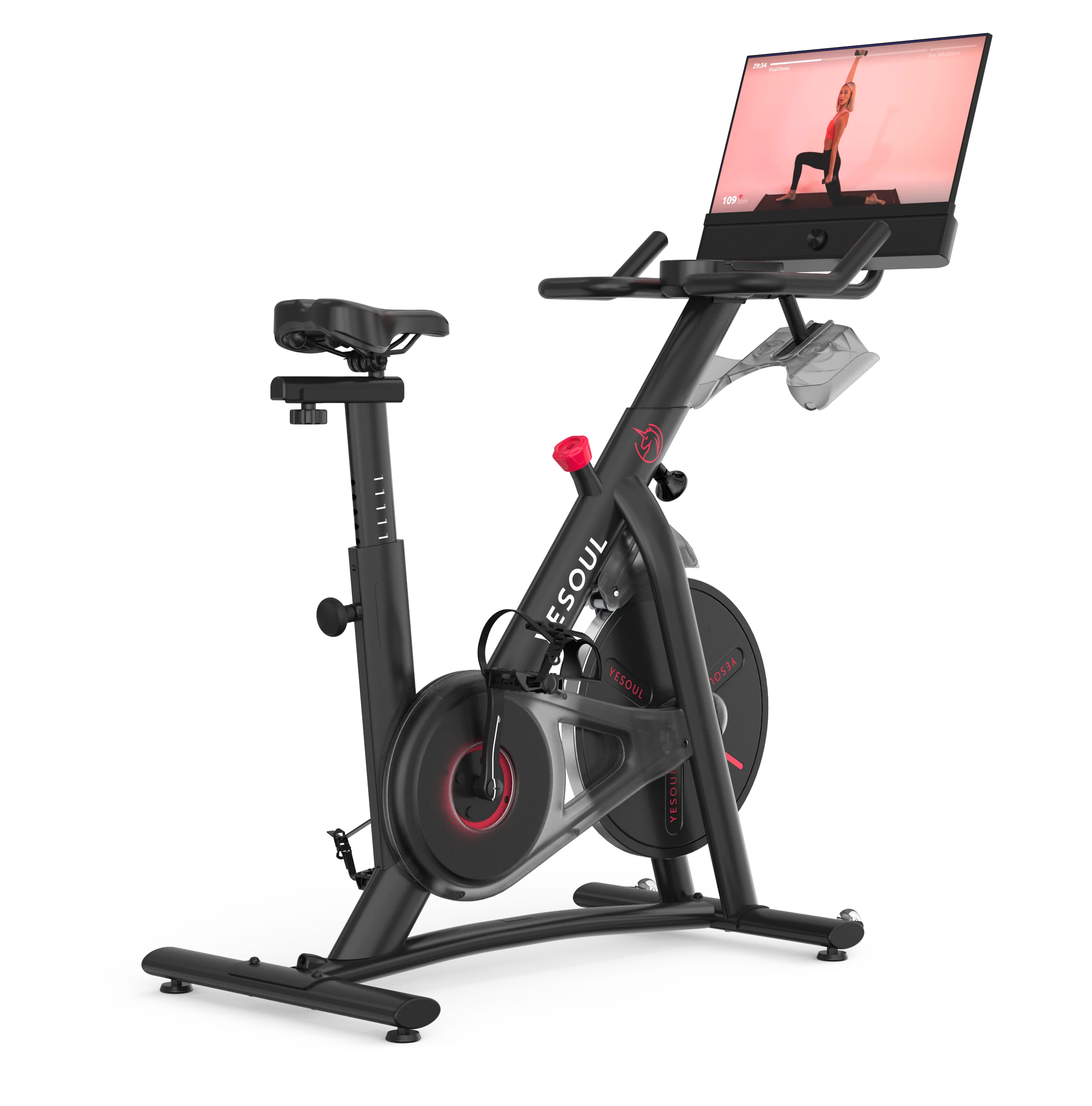 

OEM Factory Exercise Bike With TV Screen, Magnetic Resistance Silent Belt Drive Home Cardio Gym