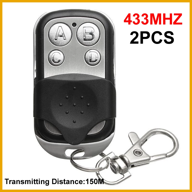 NEW 2026 2PCS 150M 433MHz Remote Control 4CH Car Key Garage Door Gate Opener Duplicator Universal Copy Garage Door Car CAME Remo