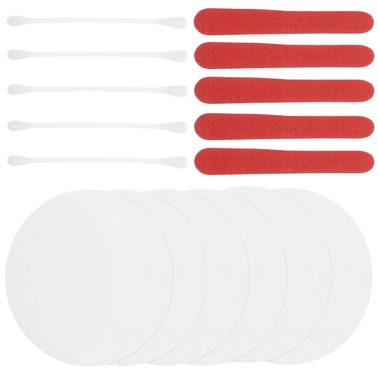 Kit di tamponi per il viso usa e getta da 20 sacchetti con lime per unghie per le donne Set di convenienti da viaggio per la pulizia della rimozione del trucco in cotone organico