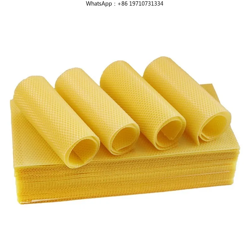 300 Pieces 20kG Natural Beeswax Foundation Sheet 415x195mm Deep Honeycomb Apis Mellifera Honey Bees Beekeeping Foundation Sheet