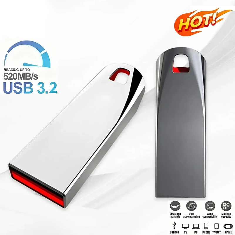 2026 Metal Flash Drives U Disk 2TB USB 3.2  High Speed Pendrive  Portable Usb Drive Waterproof Memoria Usb Drive Memory new