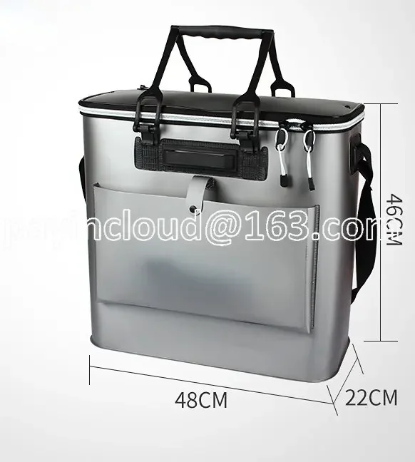 Fishing Bucket Live Fish Bucket Bucket Fish Box Thickened Folding All-in-one Multi-functional Fish Bag