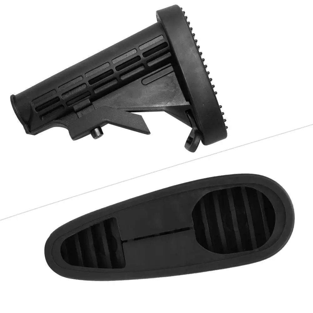 Gummi-Kampf-Buttpad, rutschfestes Stock-Buttpad für AR15/M4 Gewehr, Rückstoß-Buttpad – Detail 2