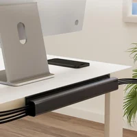 Under-Desk Cable Organizer 40cm Self-Adhesive Cable Management Cables Raceway For Home and Office 3