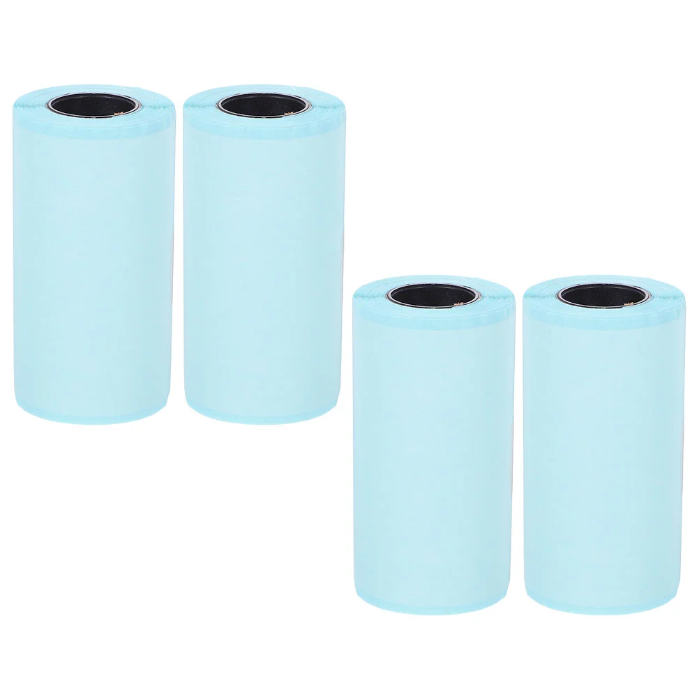 4 Rolls Thermal Paper Stickers Label Nail Printing Conductive Mini Photo Printer