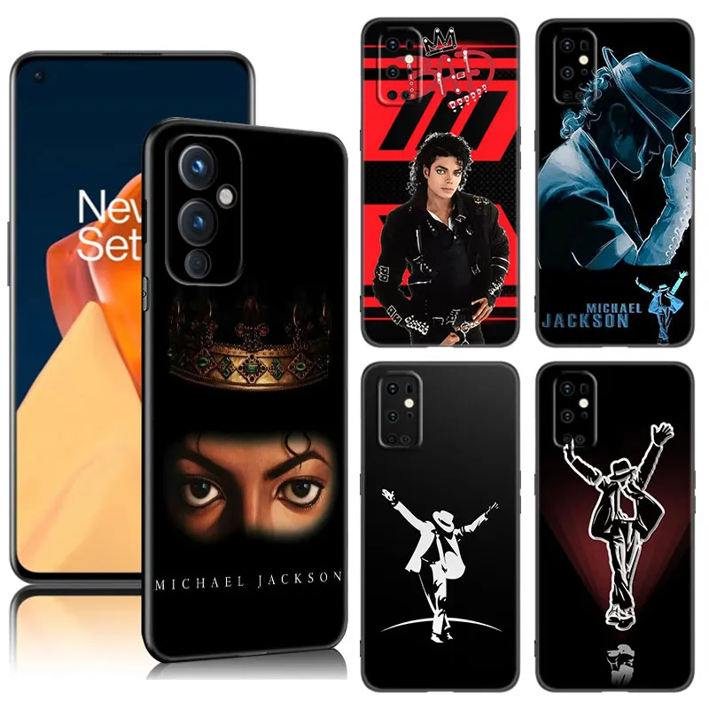 Super Star MJ Phone Case For OnePlus 9 10 ACE 2V Pro 9RT 10T 10R 11R Nord CE 2 3 Lite N10 N20 N30 5G Black Silicone Cover