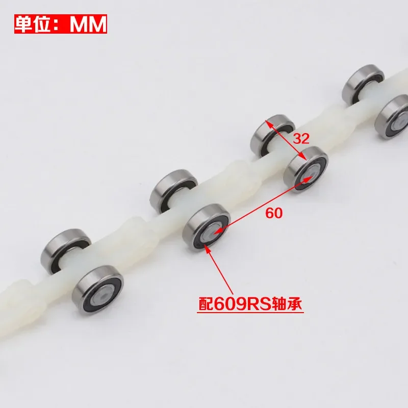 Escalator slewing chain 17 sections 24 sections Pulley group Swing chain Handrail with pulley group Double fork Single fork