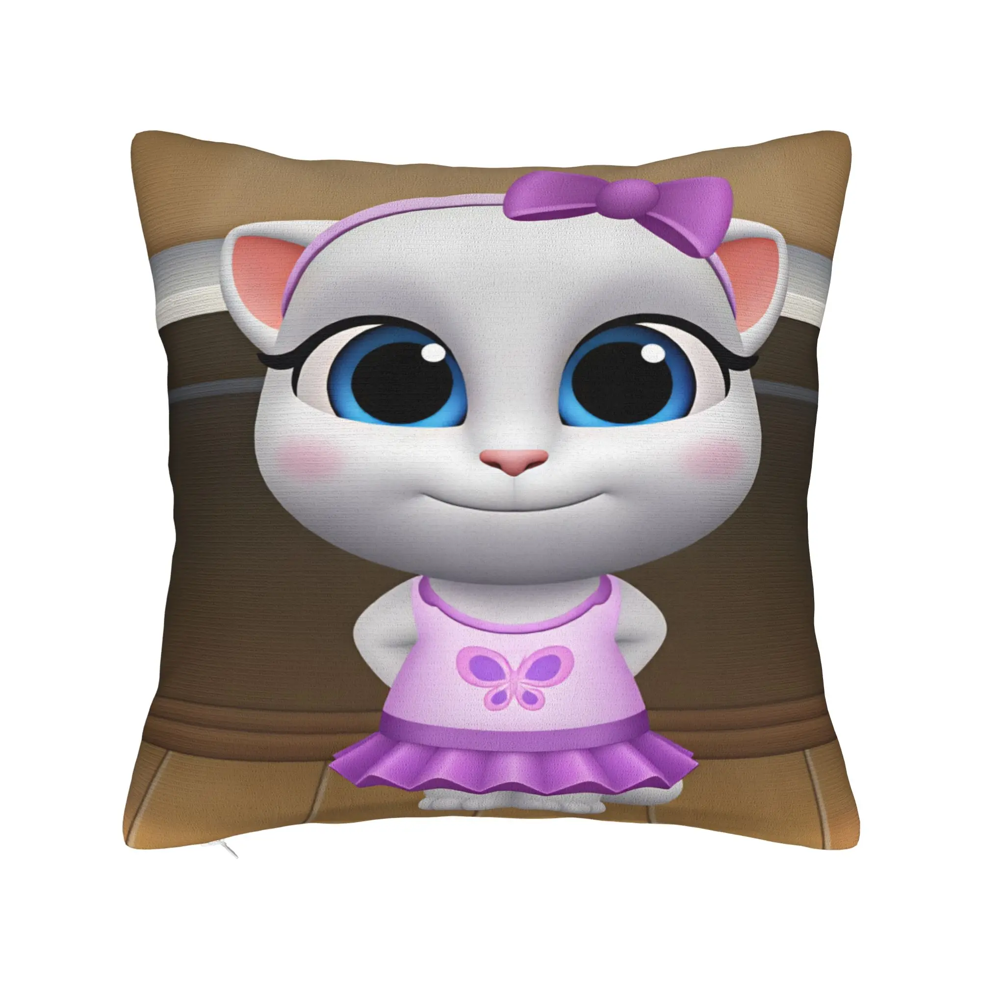 Game T-Talking T-Tom And F-Friends Pillow Cover  Vintage Pillow Case For Sofa Home Decor Graphic Cushion Cover Birthday Present