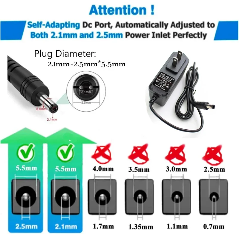 Universal Charge 3V 1A Power Adapter Supply Converter AC 220V 110V TO DC 3 Volt 1A EU US Wall Mount Switching Power Supply