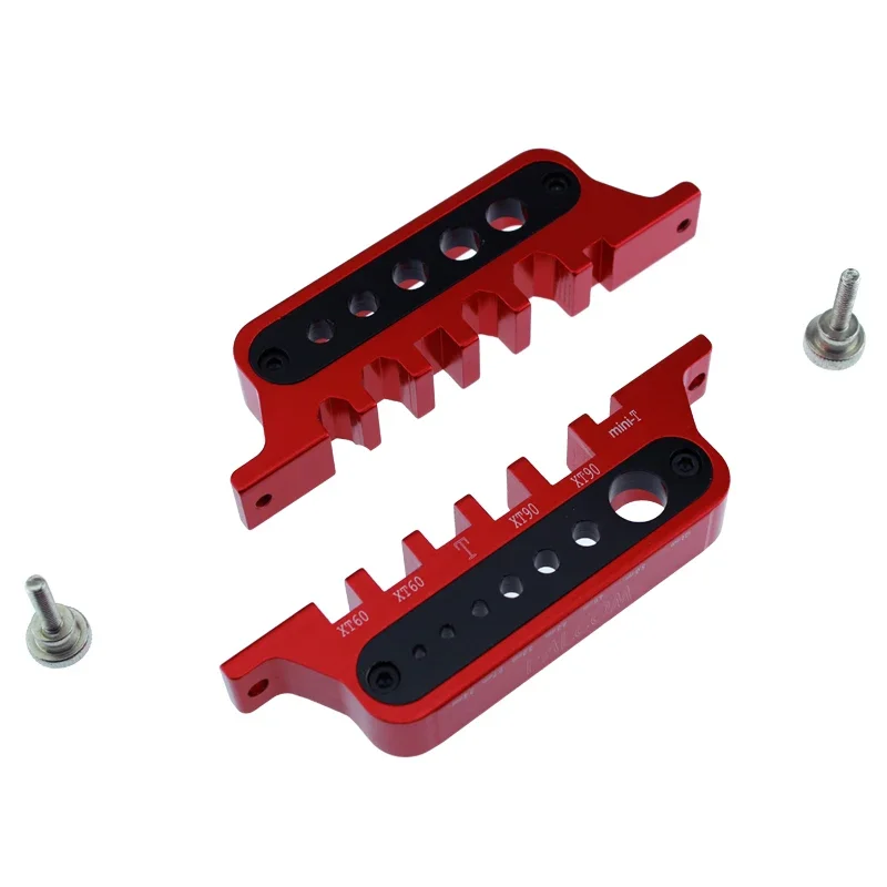 Thermal-protective Aluminum Welding Soldering Insulate Station Jig RC Tools for XT60 XT90 Deans Banana Plug Connector Red