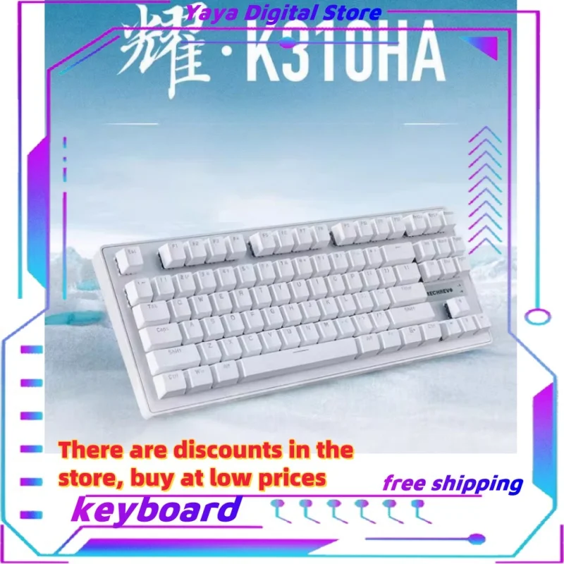 

Mechrevo Yaok310 Wired Gaming Mechanical Keyboard 87-Row Full Key Anti-Ghosting Rgb Gaming Gaming Accessories Tablet Computer