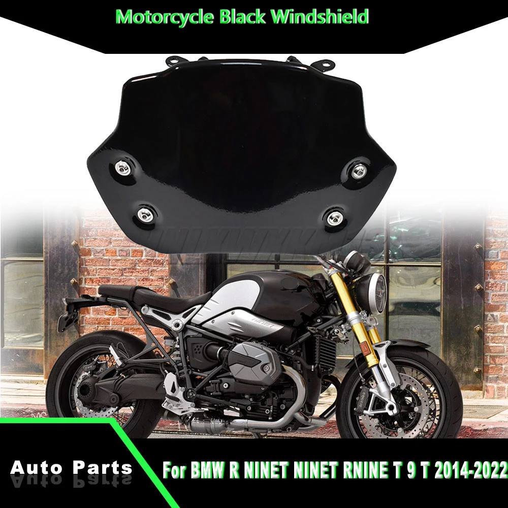 

For BMW R nineT 2014-2022 Custom Wind Screen - Brushed Metal Gauge Protector & Airflow Deflector