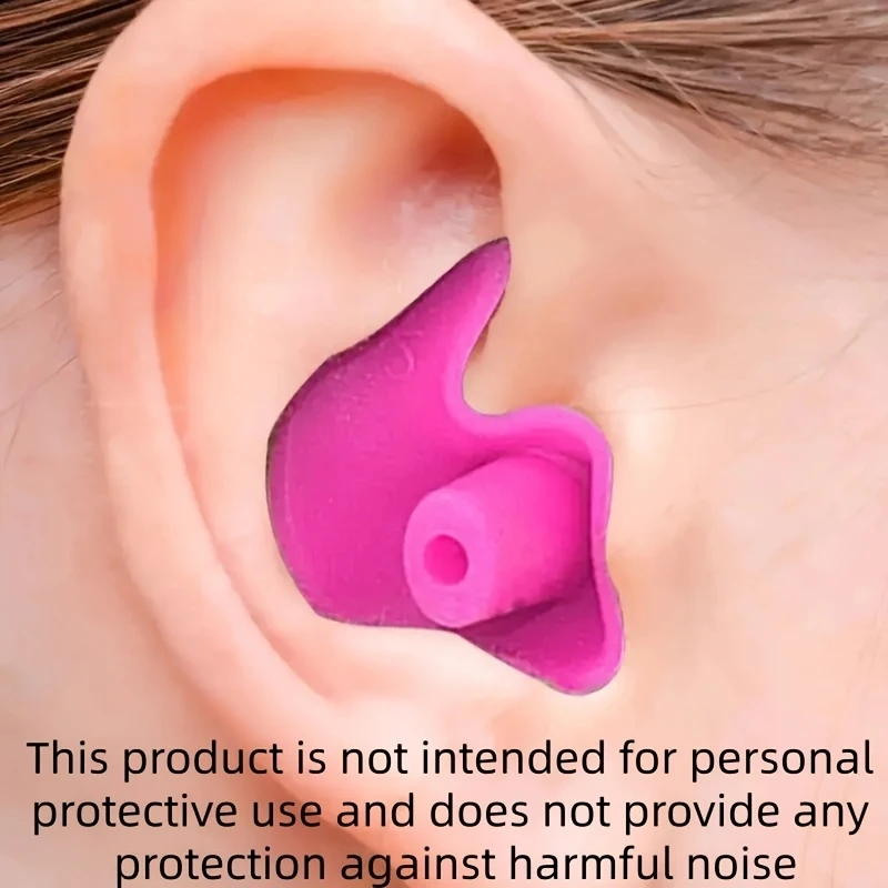 5 Pairs Random Color-Soft Silicone Earplugs, Waterproof Reusable Silicone Earplugs, Comfort Fit for Swimming And Home Use, Class