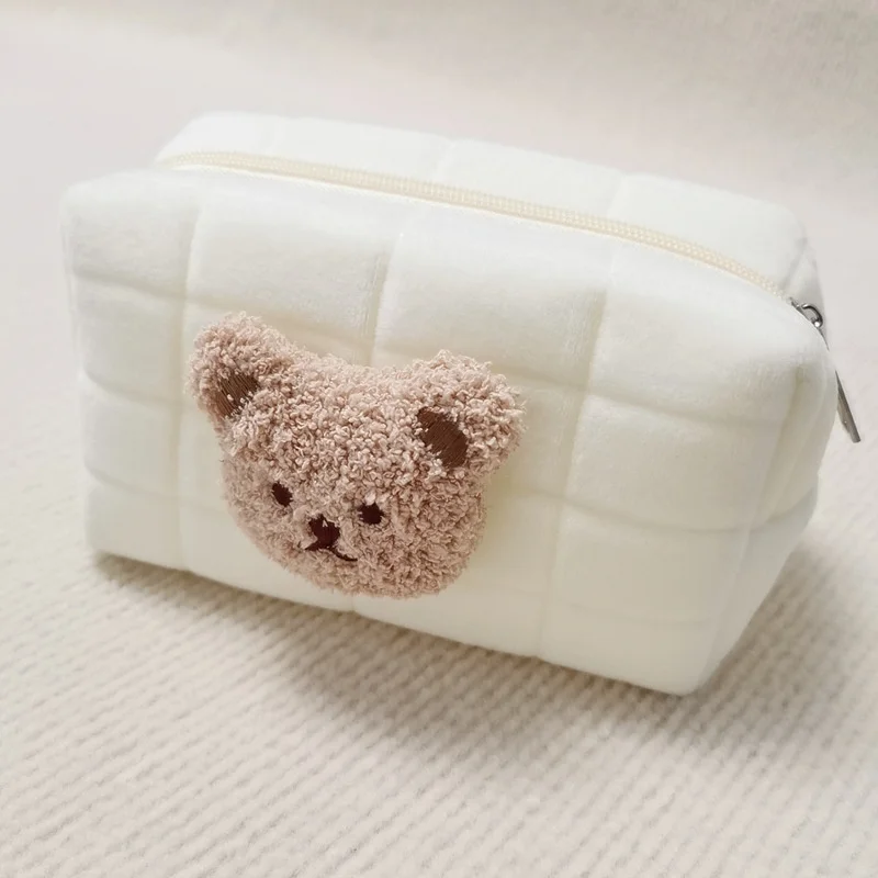 Cute Bear Baby Toiletry Bag Reusable Mommy Bag Diaper Nappy Bag Baby Stuff Organizer Mini Caddy Storage Bag Baby Accessories