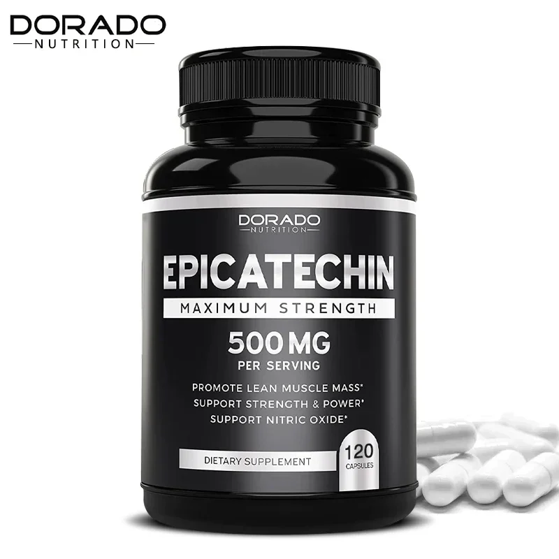 

Epicatechin Capsules 500 Mg Per Serving - (120 Capsules) - Supports Lean Muscle, Nitric Oxide, Carnosine Inhibitors, Endurance