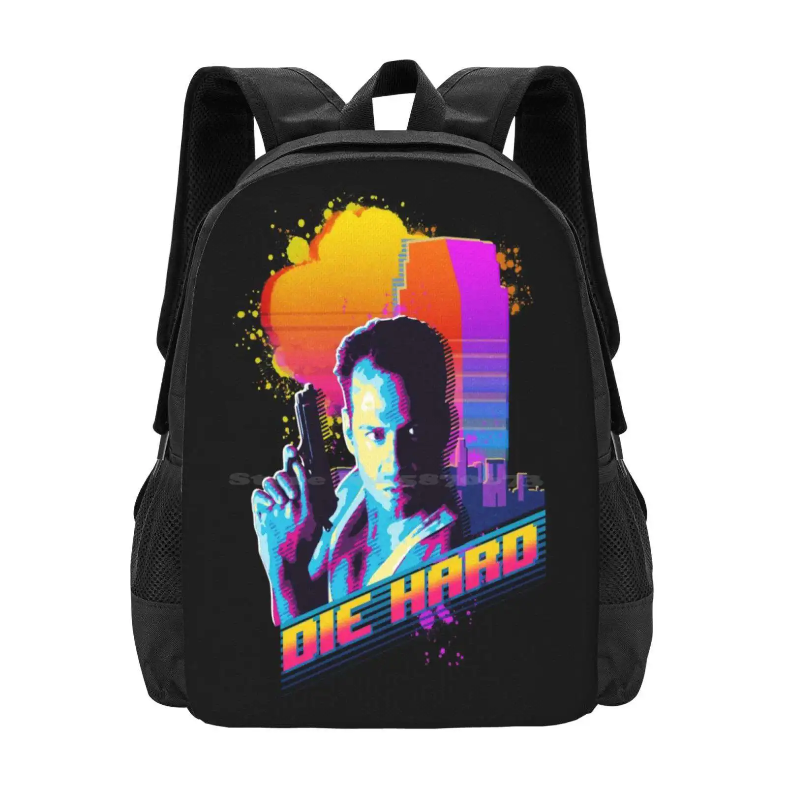 Mochilas macias ao vivo para adolescentes escolares e meninas, Die Hard Travel Bags, 80S Action Movie, John Mcclane 90S Action, Bruce Willis