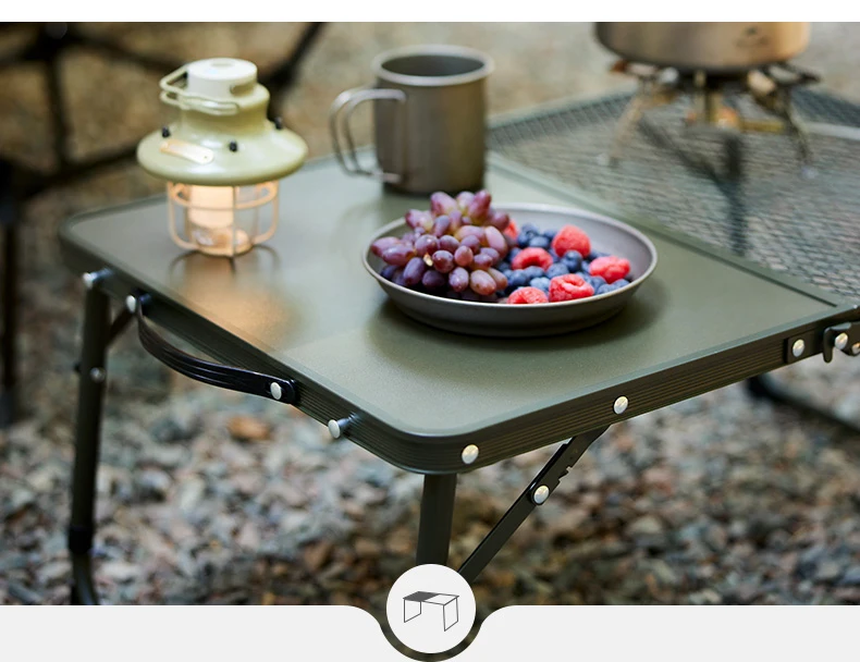 Naturehike MDF-Campingtisch, ultraleichter klappbarer Schreibtischtisch, höhenverstellbar, faltbar, kleiner Tisch für den Außenbereich, Kaffee-Picknicktische – Detail 11