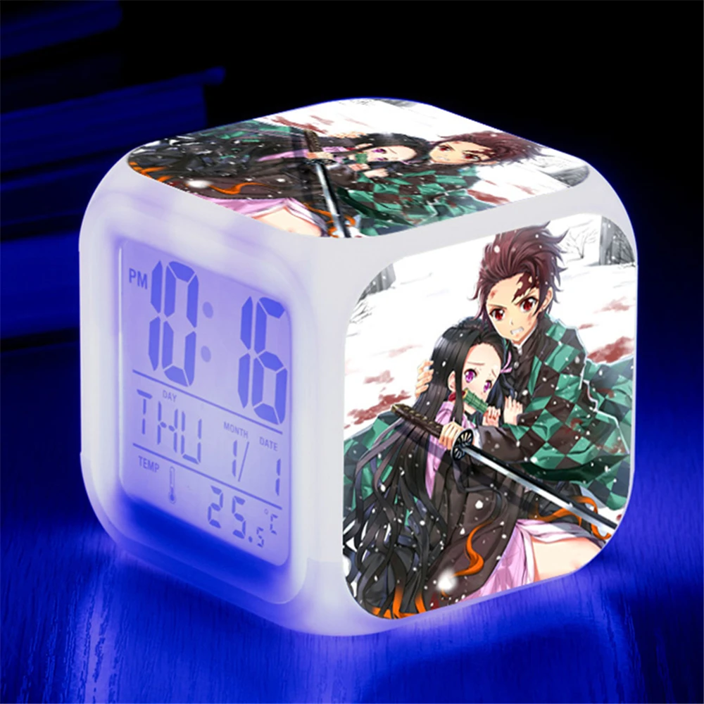 Demon Sayer Kamado Nezuko Agatsuma Zenitsu Tomioka Giyuu การพูดเกินจริง Shinobu Rengoku Kyoujuro Sabito Akaza Alarm Clocks รูปตุ๊กตา