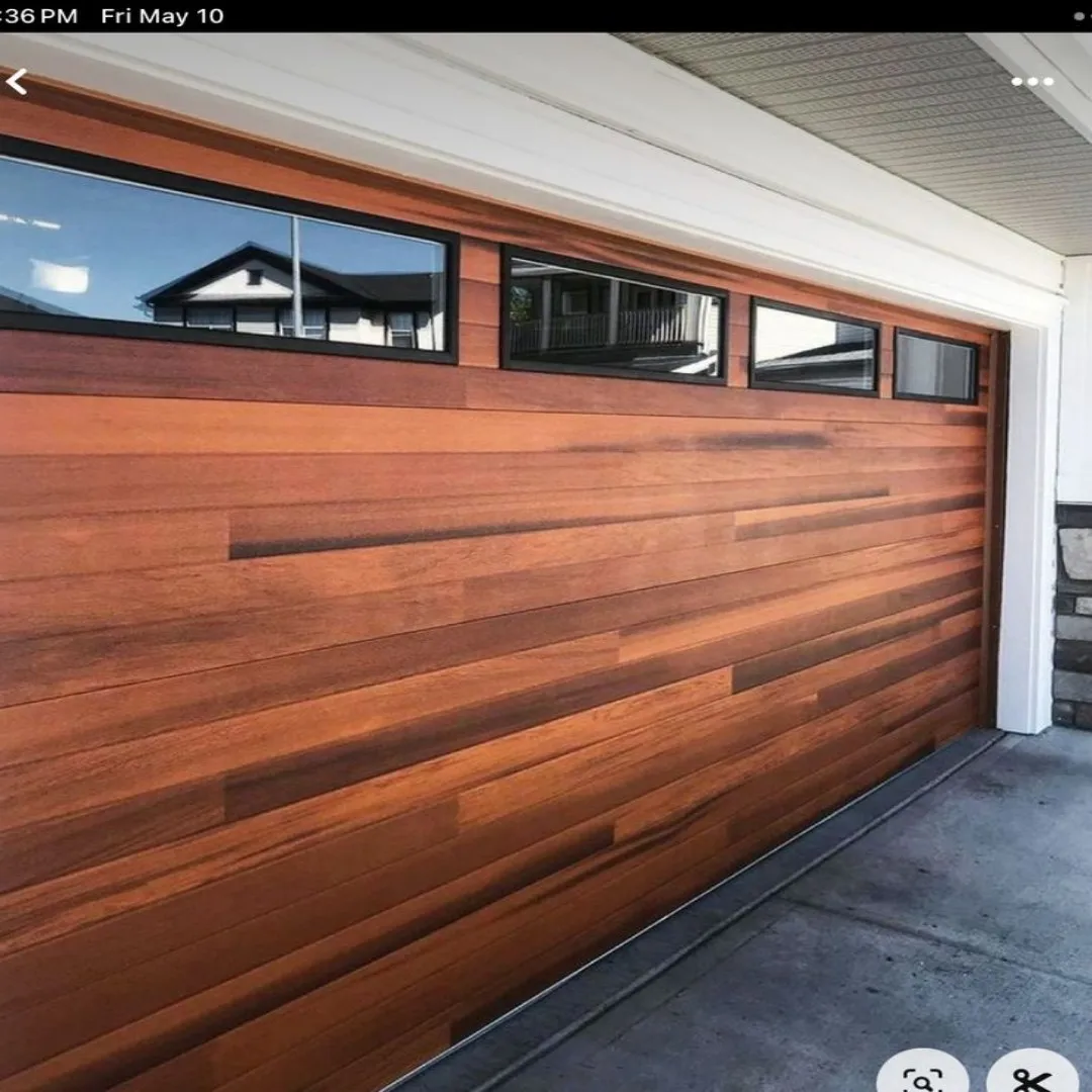 باب جراج زجاجي معزول من Edgydoor للمنزل - باب جراج من الزجاج المقسى ذو جزء مزدوج مع فتاحة أوتوماتيكية، مقاومة للطقس،