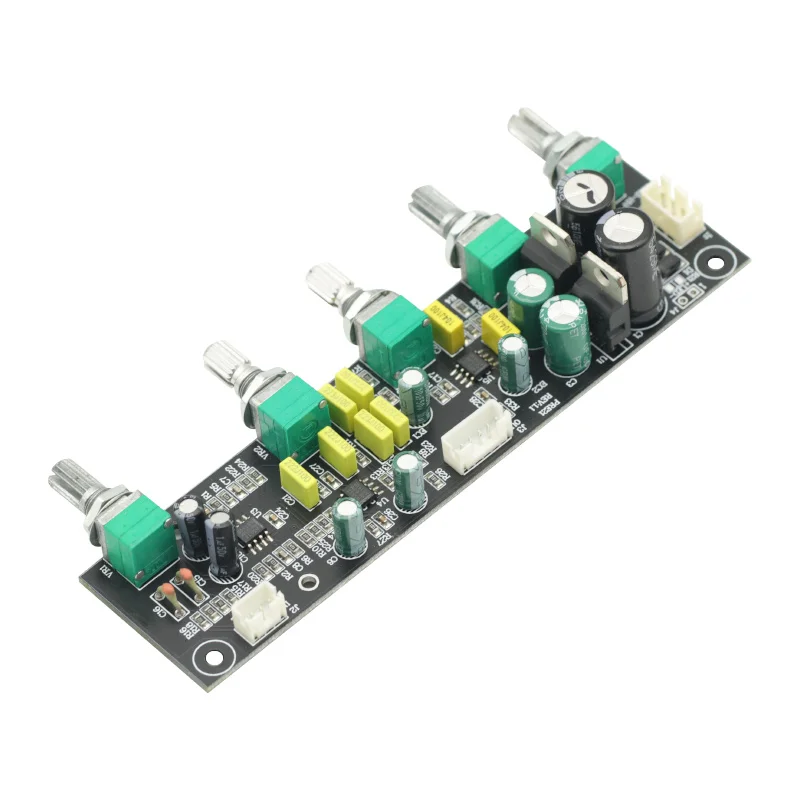 NE5532 Subwoofer Preamplifier Tone Board 2.1 AC12V-15V Preamp Treble Bass Ultra low frequency Independent Adjustment