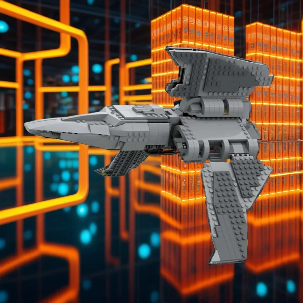

702-детали, скучный Прямая поставка, Moc, сделай сам, строительные блоки Havoc Marauder-настраиваемый научно-фантастический подарок на день рождения для любителей экшн-фигурок